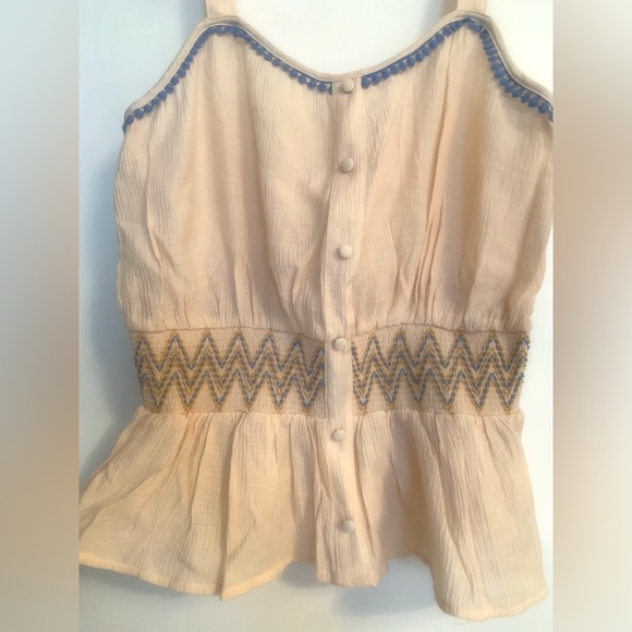 Mine - Strappy creamy loose top - size Large - Picture 7 of 12